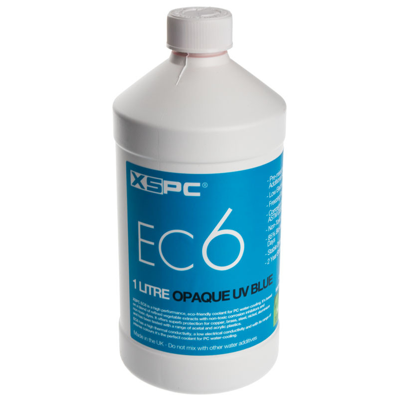 XSPC compatible EC6 Coolant, 1 Liter - opaque-blau, UV