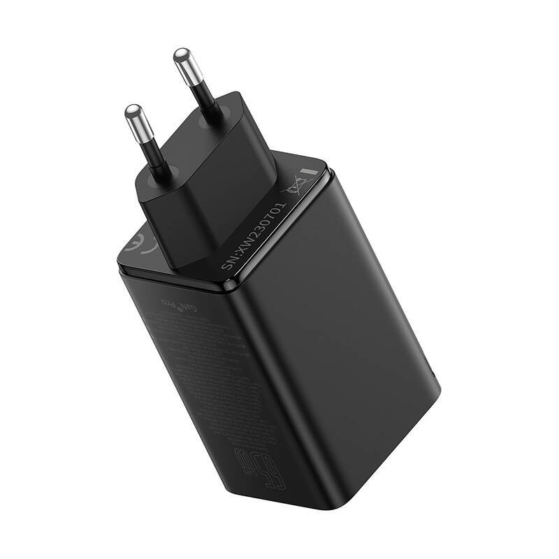 Baseus GAN6 Pro Fast Charger, 2xUSB-C 2xUSB, 65W (černá)