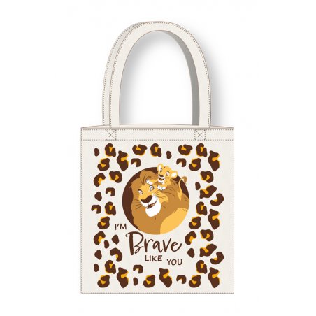 DISNEY - Roi Lion - Mufasa & Simba - Tote Bag 36x39cm