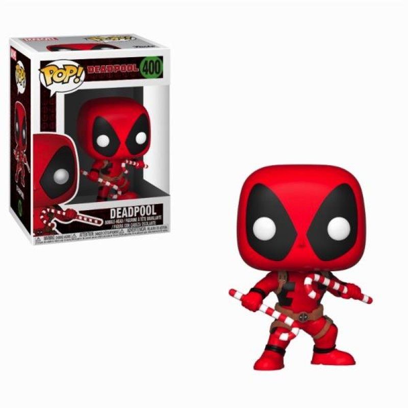 FUNKO Pop Marvel: Holiday - Deadpool W/ Candy Canes