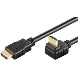 Goobay High Speed HDMI Kabel mit Ethernet, verg. 3m HDMI™-Stecker (Typ A) HDMI™-Stecker (Typ A) 270°