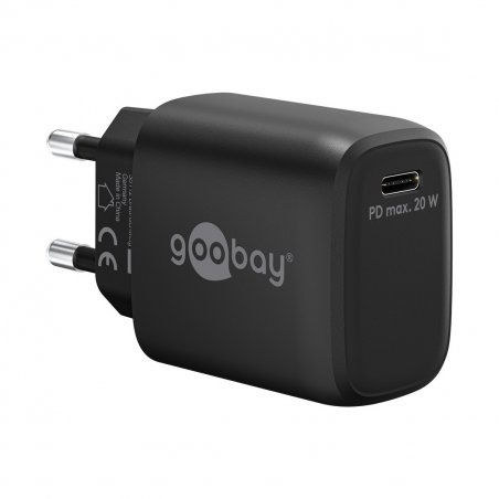 Goobay USB-C™ PD Schnellladegerät (20 W) schwarz