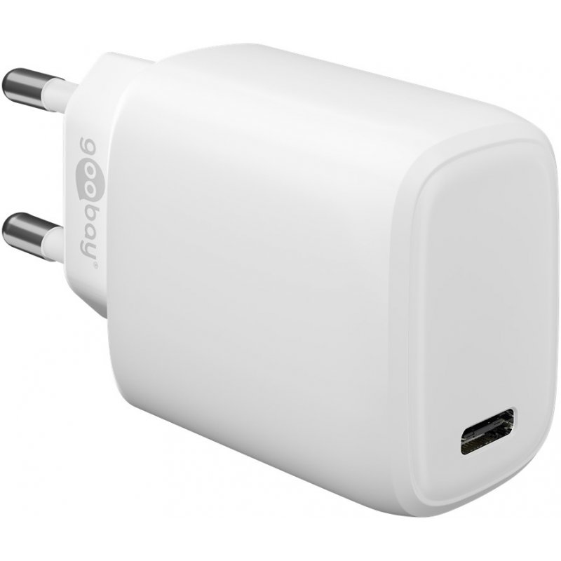 Goobay 65406 chargeur d'appareils mobiles Écouteurs, Ordinateur portable, Smartphone Blanc Secteur Intérieure