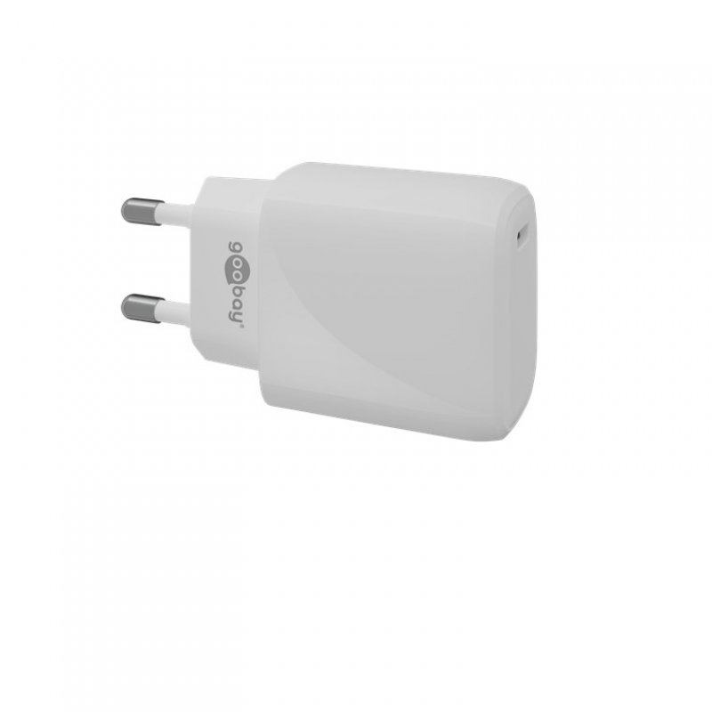 Goobay 65406 chargeur d'appareils mobiles Écouteurs, Ordinateur portable, Smartphone Blanc Secteur Intérieure