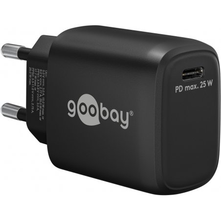 Goobay USB-C™ PD Schnellladegerät (25 W) schwarz