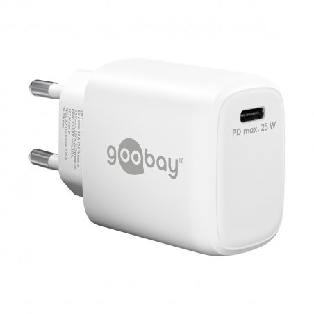 Goobay USB-C™ PD Schnellladegerät (25 W) weiß