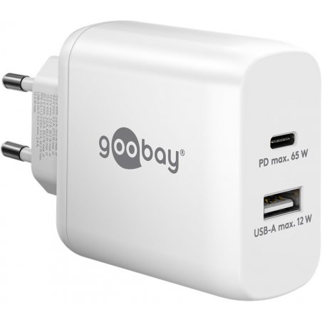 Goobay 65410 mobile device charger Headphones, Laptop, Smartwatch White AC Indoor