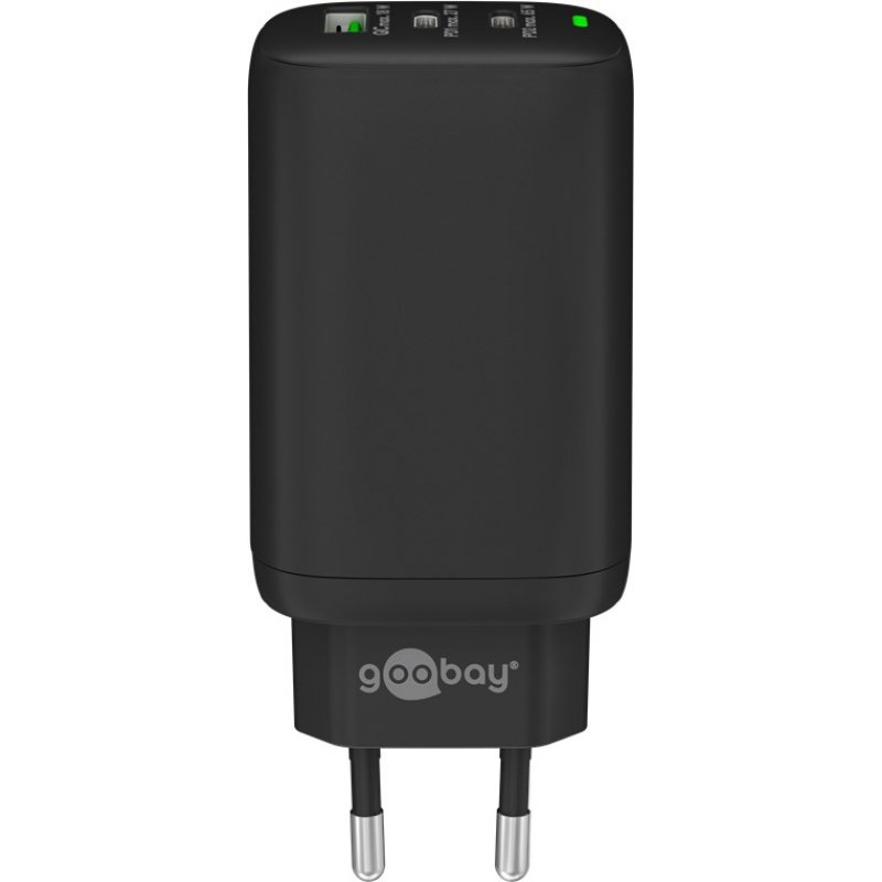 Goobay 65407 chargeur d'appareils mobiles Écouteurs, Ordinateur portable, Smartphone, Tablette Noir Secteur Charge
