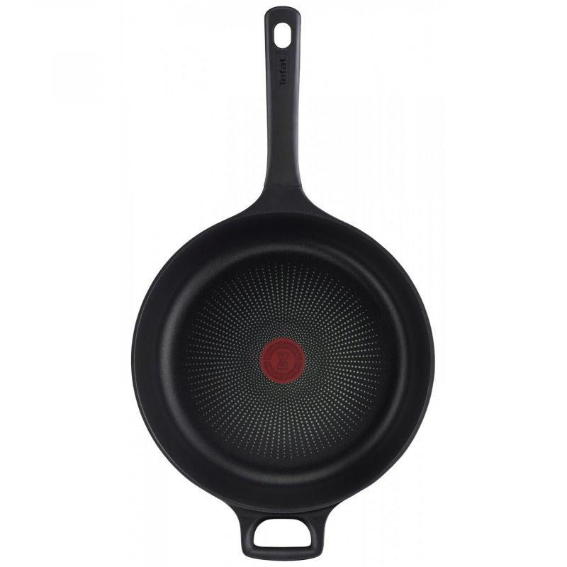 Schmorpfanne Trattoria Pro, Ø 28cm (schwarz, mit Glasdeckel)