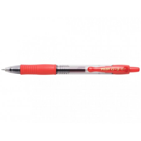 Pilot Gelroller G-2 0.7 Retractable gel pen Medium Red
