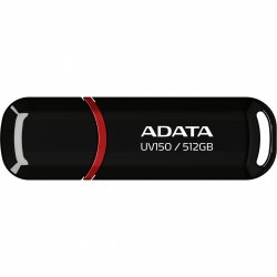 ADATA UV150 lecteur USB flash 512 Go USB Type-A 3.2 Gen 1 (3.1 Gen 1) Noir, Rouge