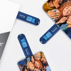 UC300 256 GB (dunkelblau/hellblau, USB-C 3.2 Gen 1)