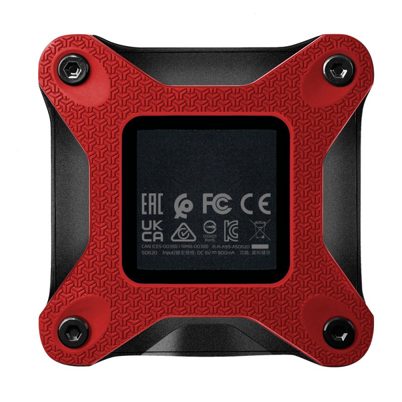 SD620 512 GB, Externe SSD (rot, Micro-USB-B 3.2 Gen 2 (10 Gbit/s))