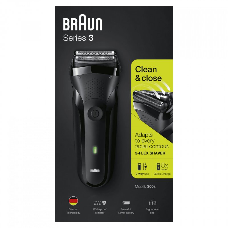 Braun Series 3 300s Foil shaver Trimmer Black