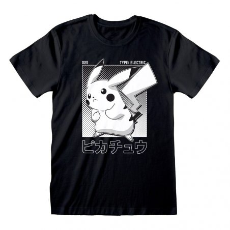 Pokemon T-Shirt Halftone Pikachu (M)