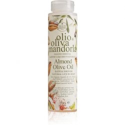 ALMOND &amp OLIVE OIL - shower bottle with cap NATURAL LIQUID SOAP 300 ML