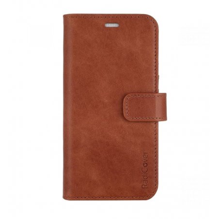 RadiCover - Radiation Protection Wallet Vegan Leather 2in1 iPhone 14 Exclusive Brown