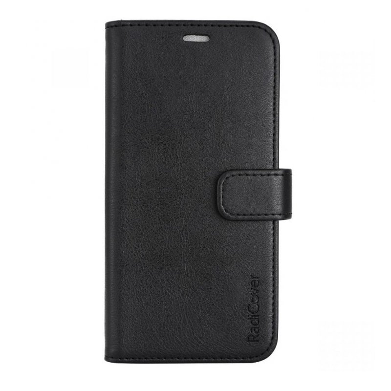 RadiCover - Radiation Protection Wallet Vegan Leather iPhone 14 Flipcover Black