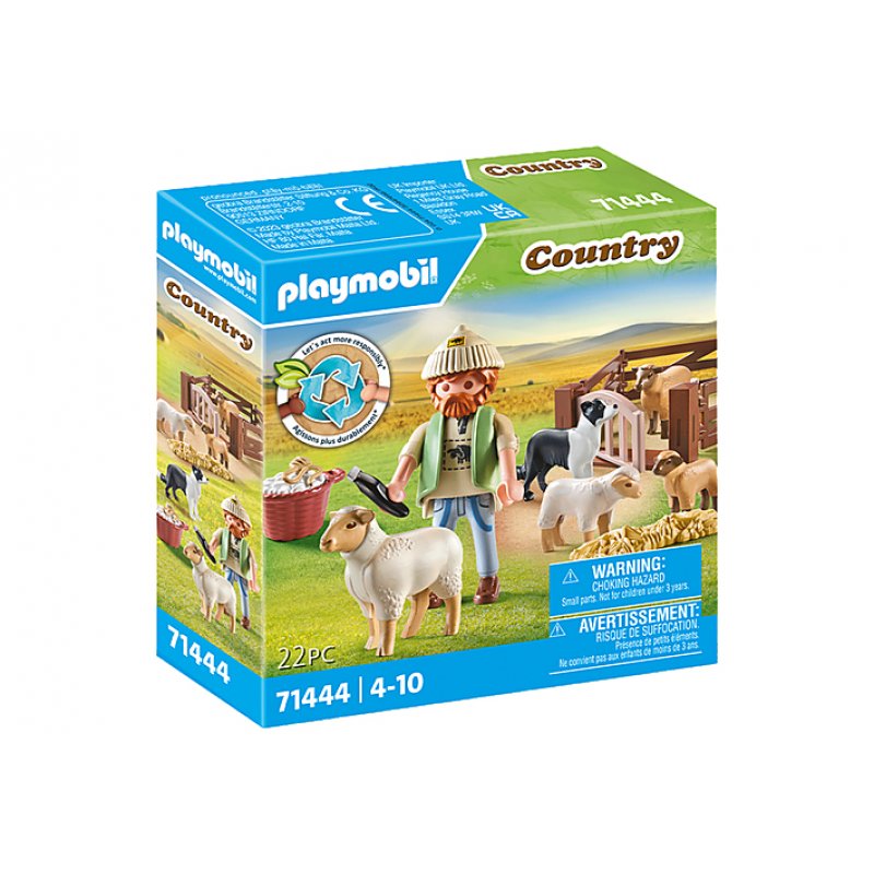 Playmobil - Young Shepherd with flock of sheep (71444)