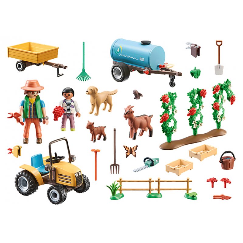 Playmobil - Tractor with trailer and water tank (71442)
