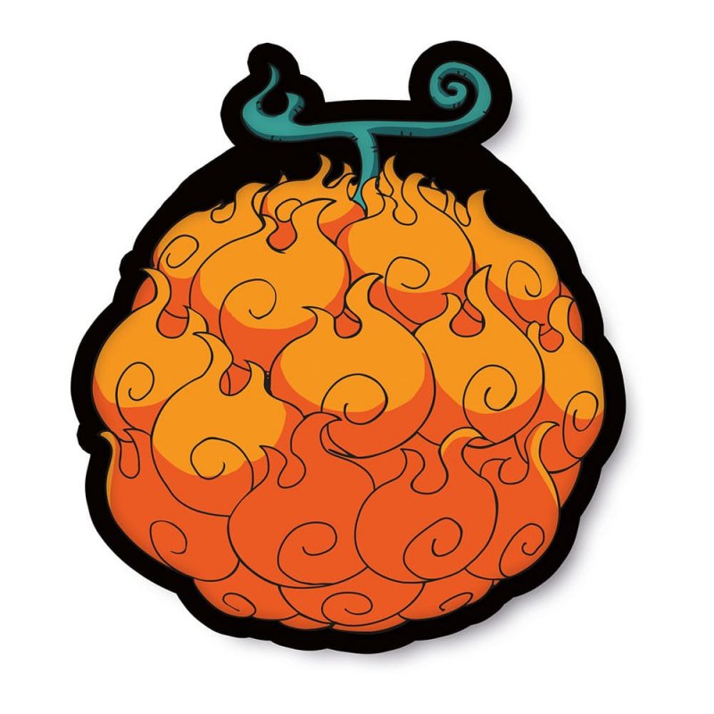 One Piece oreiller Mera Mera no Mi 45 cm