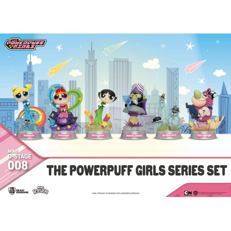 The Powerpuff Girls statuettes Mini Diorama Stage The Powerpuff Girls Series Set 12 cm