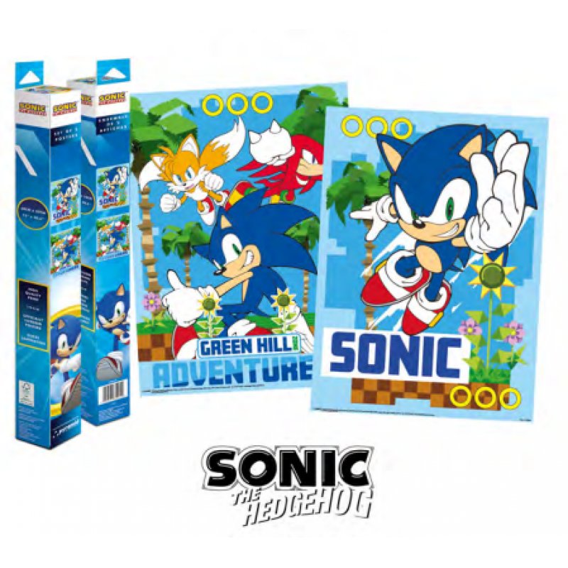 SONIC - Green Hill - Set 2 Posters 52 x 38cm