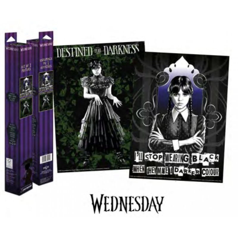 MERCREDI - Mercredi Addams - Set 2 Posters 52 x 38cm