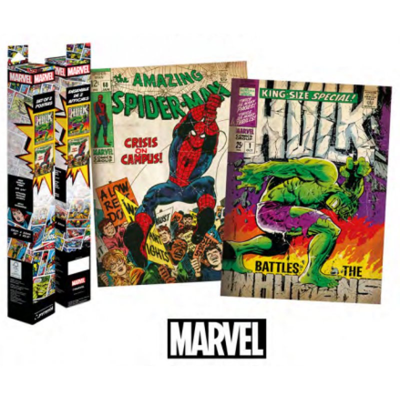 MARVEL - Spider-Man & Hulk - Set 2 Posters 52 x 38cm