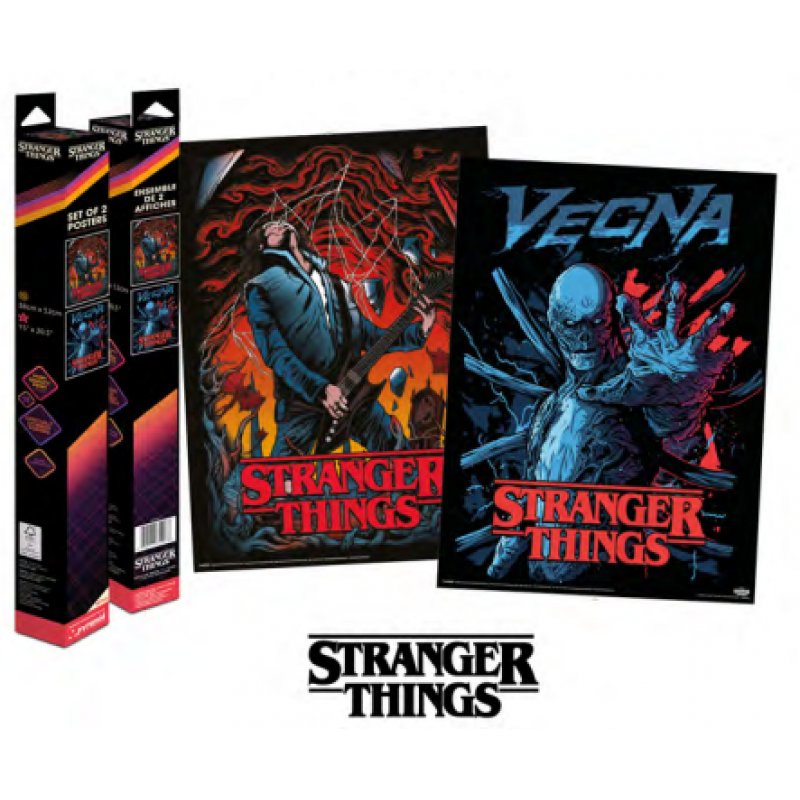 STRANGER THINGS - Vecna & Eddie - Set 2 Posters 52 x 38cm