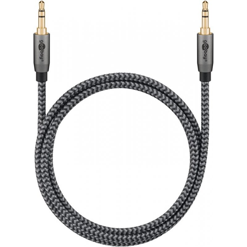 Goobay 65273 câble audio 1 m TRS 3,5 mm Gris