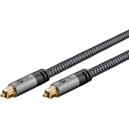 Goobay 65307 câble audio 5 m TOSLINK Noir, Argent