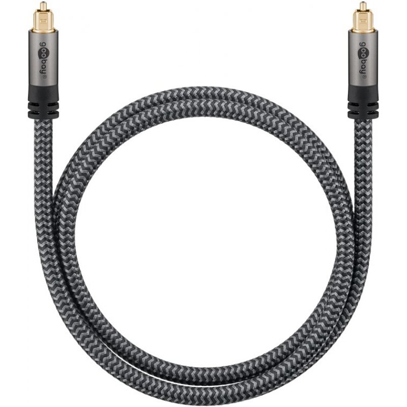 Goobay 65304 audio cable 1 m TOSLINK Black, Silver