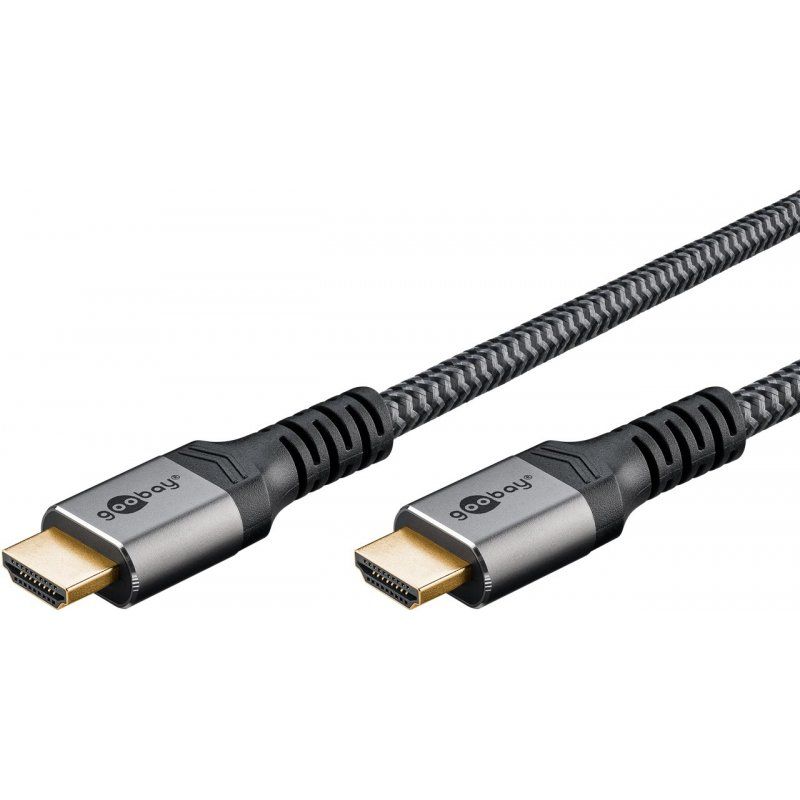 Goobay 65261 câble HDMI 2 m HDMI Type A (Standard) Gris