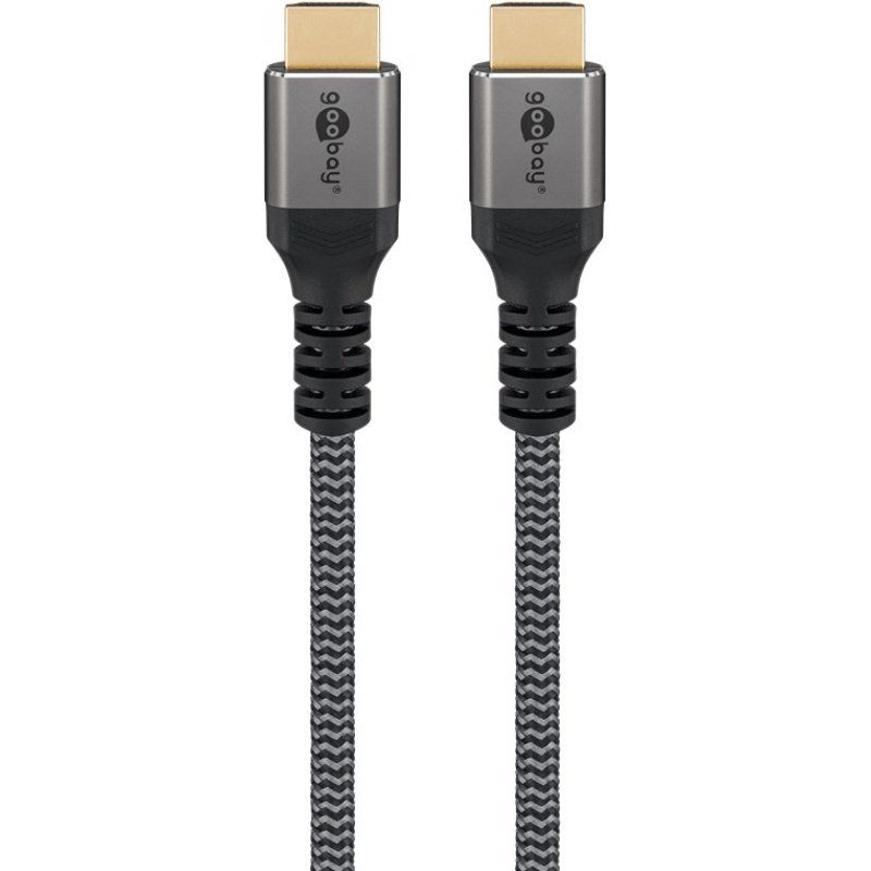Goobay 65261 câble HDMI 2 m HDMI Type A (Standard) Gris