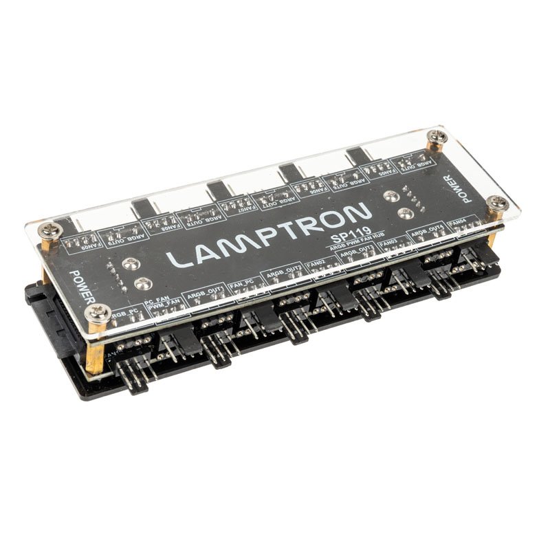 Lamptron SP119 20x ARGB und PWM Hub