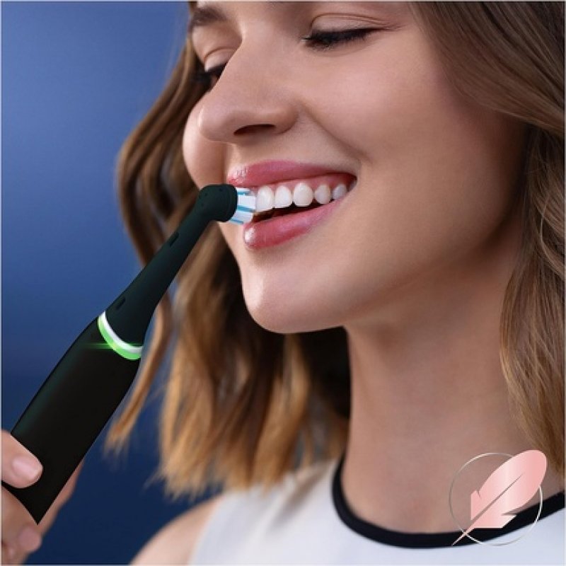 Oral-B iO Sanfte Reinigung Aufsteckbürste 6er (schwarz, Frustfreie Verpackung)