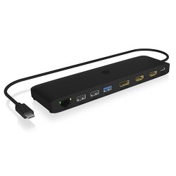 NB ACC ICY BOX Docking DK2116-C USB-C Black