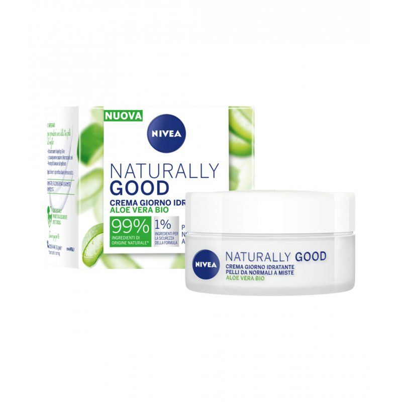 NIVEA Naturally Good Crema Giorno Idratante Aloe Vera face moisturizer Women 50 ml Cream