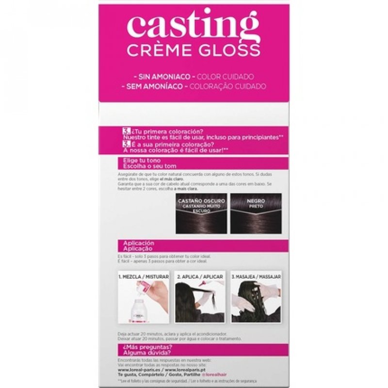 Casting Cream Gloss Hair Color 200 Black Ebony