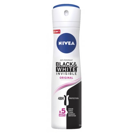 Nivea Invisible For Black & White Original Women's Deodorant Spray 150ml