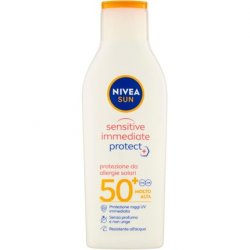 Nivea Sun Sensitive Immediate Protect FP50 Sunscreen 200ml Bottle