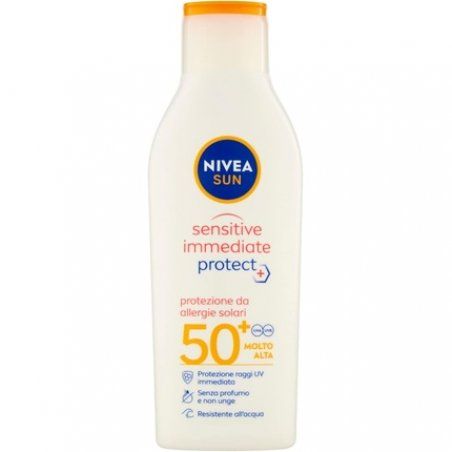 Nivea Sun Sensitive Immediate Protect FP50 Sunscreen 200ml Bottle