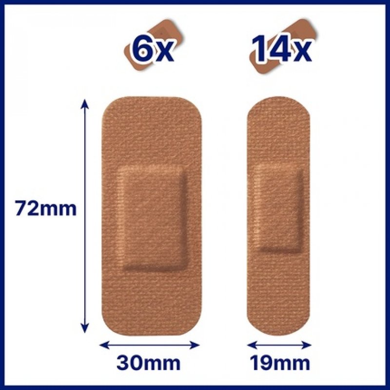 Hansaplast Sensitive Skin Tone Plasters Medium with Bacteria Shield