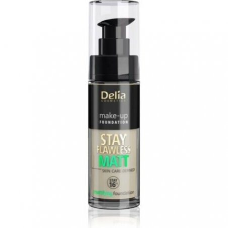 Delia Cosmetics Stay Flawless Mattifying Foundation 16H No. 404 Cashmere 30ml