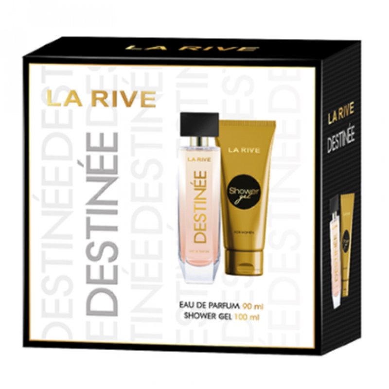 La Rive DESTINEE Gift Set EDP 90ml and 100ml Shower Gel - New and Original