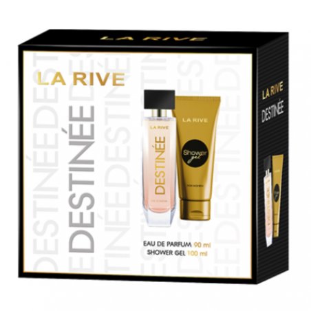 La Rive DESTINEE Gift Set EDP 90ml and 100ml Shower Gel - New and Original
