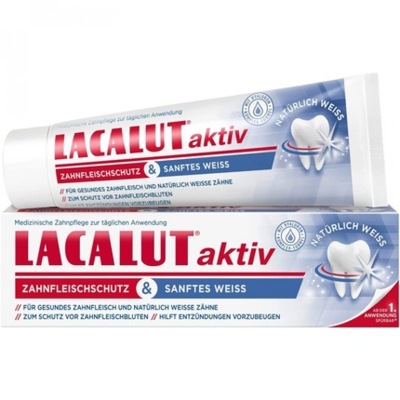LACALUT Active Dental Protection & Gentle White Dental Cream 75ml