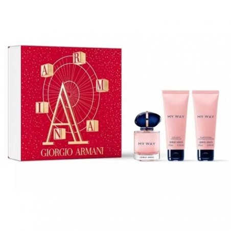 Giorgio Armani My Way Eau De Parfume 50ml Shower Gel and Body Lotion Set