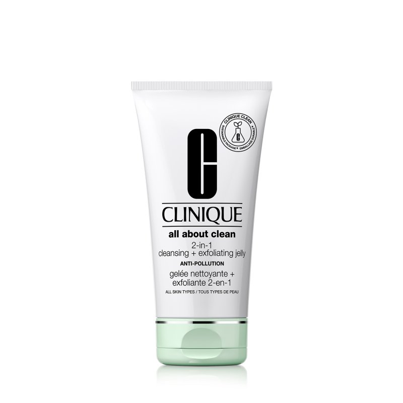 Clinique All About Clean 2-in-1 Cleansing Exfoliating Jelly Gel nettoyant Femmes 150 ml